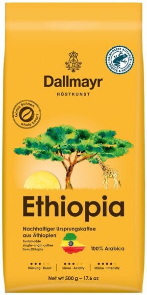 dallmayr ethiopia szemes kávé (500g)
