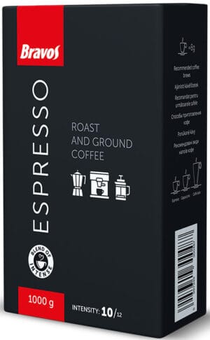 bravos classic espresso őrölt kávé (1kg)