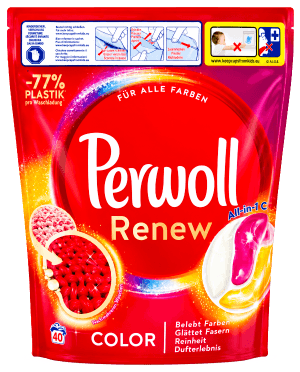 Perwoll folyékony kapszula 40 mosás 40 db Color Renew