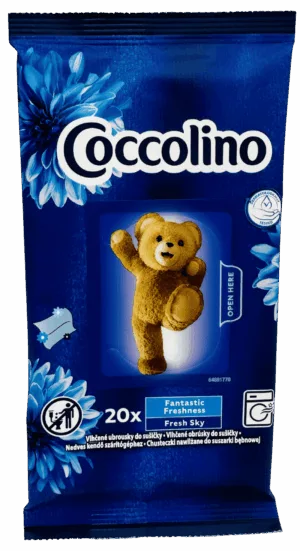 coccolino nedves illatosító kendő szárítógépbe 20 db fresh sky
