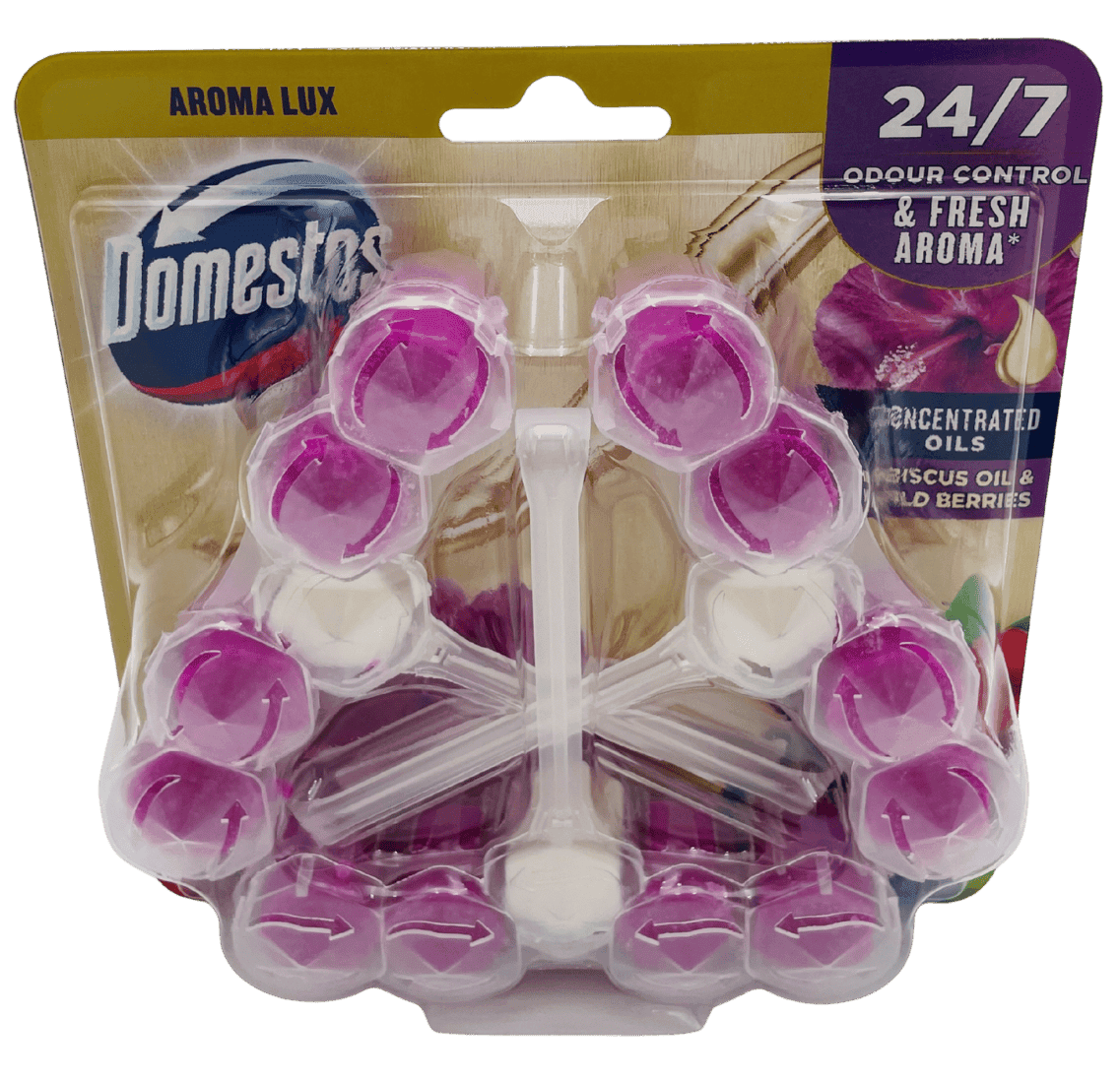 domestos wc illatosító 3×55 g aroma lux wild berries & hibiscus domestos wc illatosító 3x55 g aroma lux wild berries & hibiscus