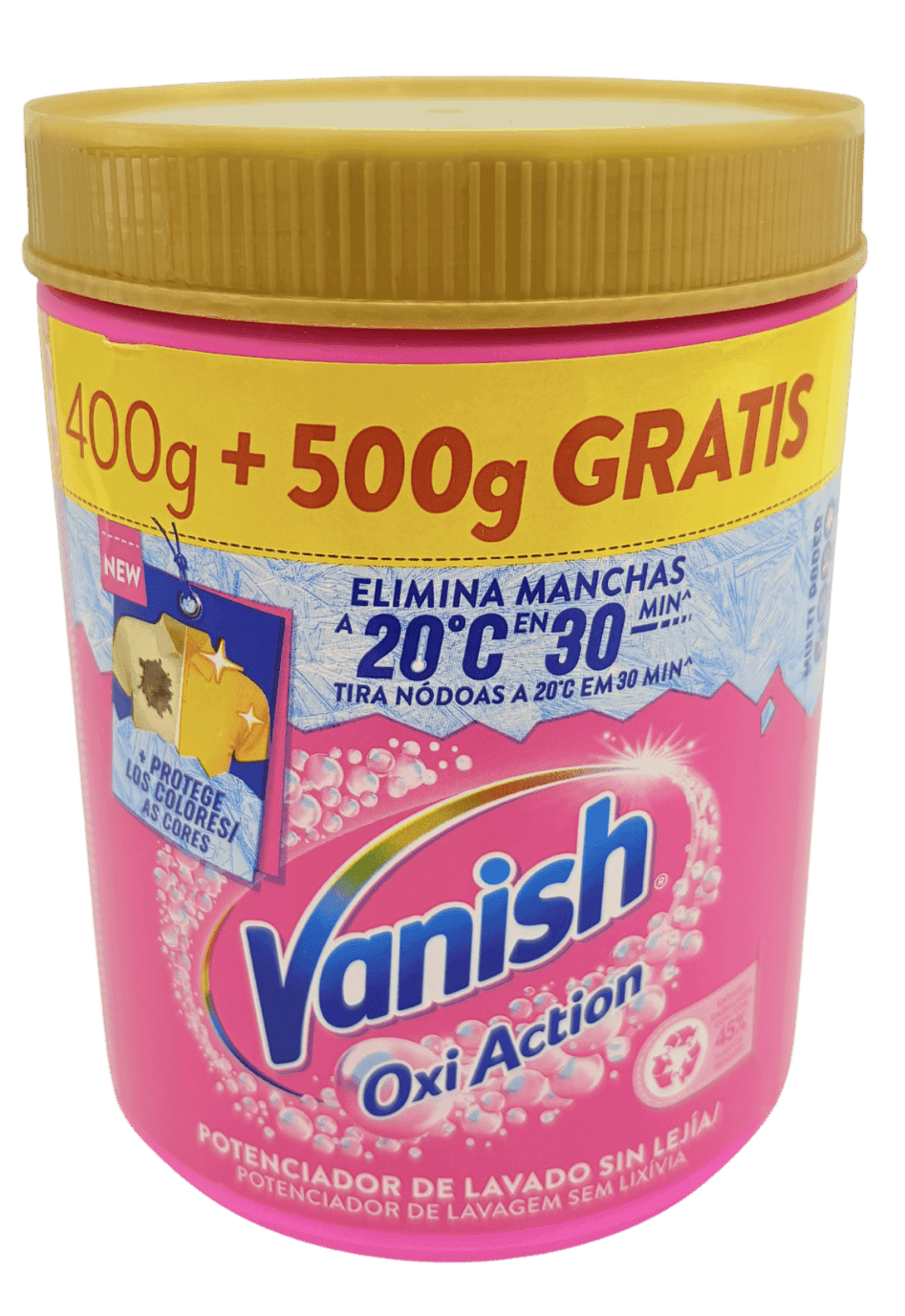 vanish folttisztító por 900 g oxi action pink