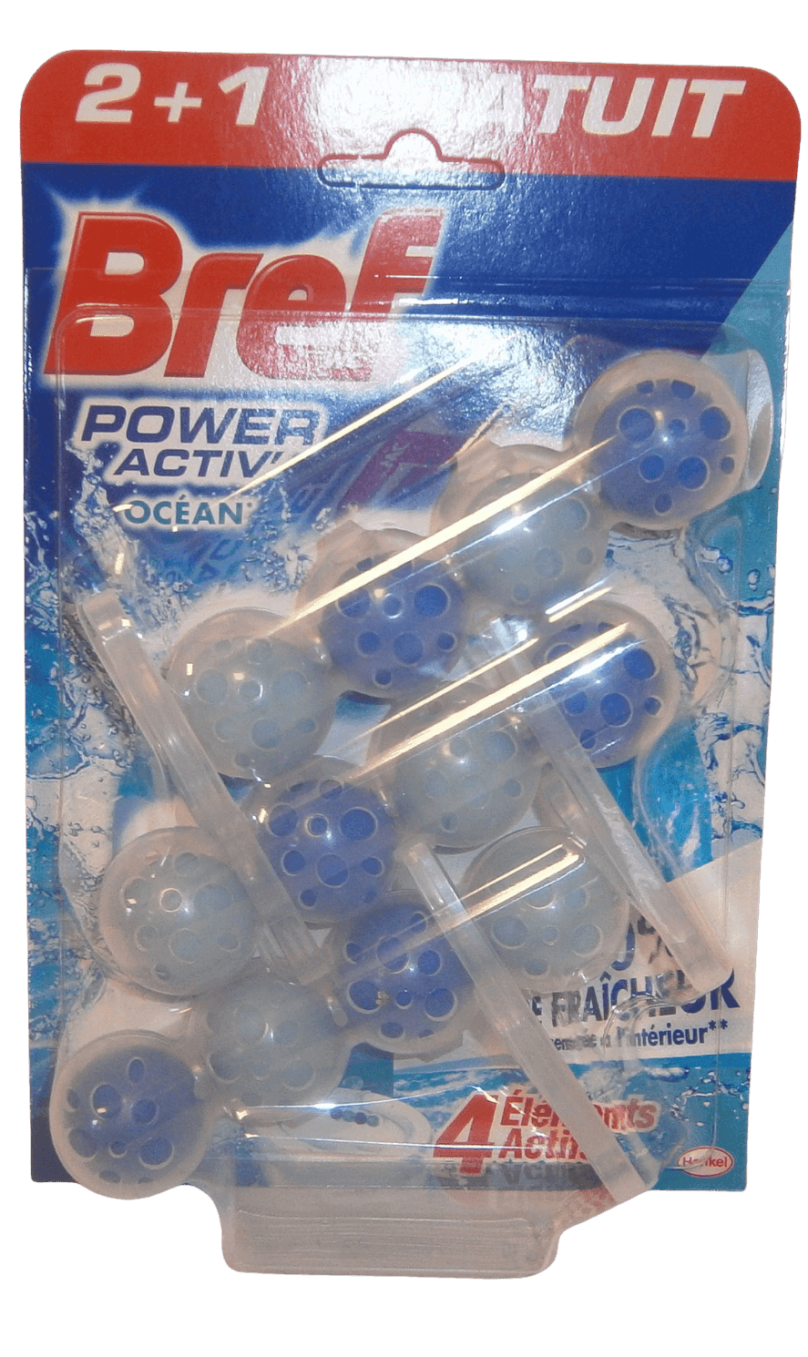 bref wc illatosító 3x50 g power aktiv ocean