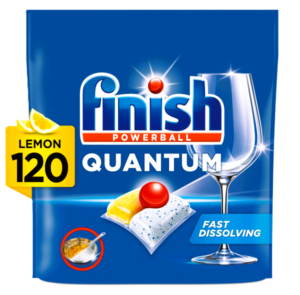 Finish mosogató tabletta 120 mosás 120 db Powerball Quantum Lemon