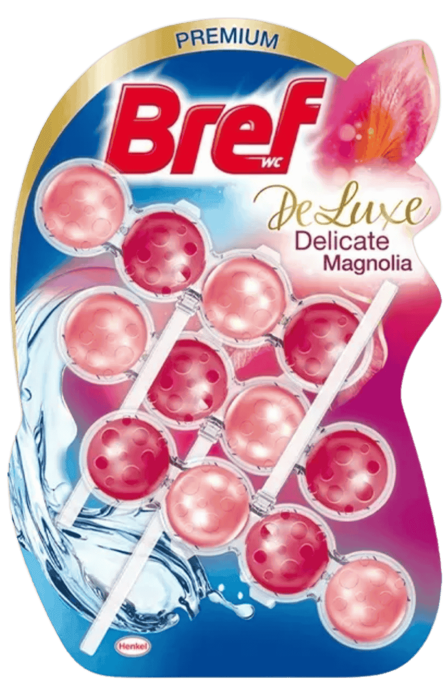 bref wc illatosító 3x50 g de luxe delicate magnolia