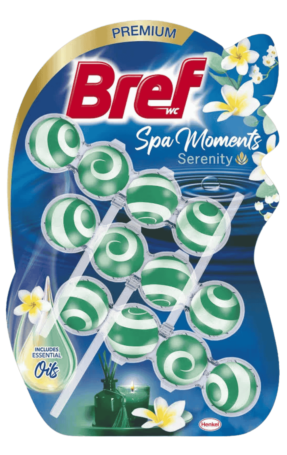 bref wc illatosító 3x50 g spa moments serenity