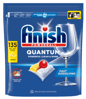 finish mosogató tabletta 135 mosás 135 db quantum all in 1 lemon