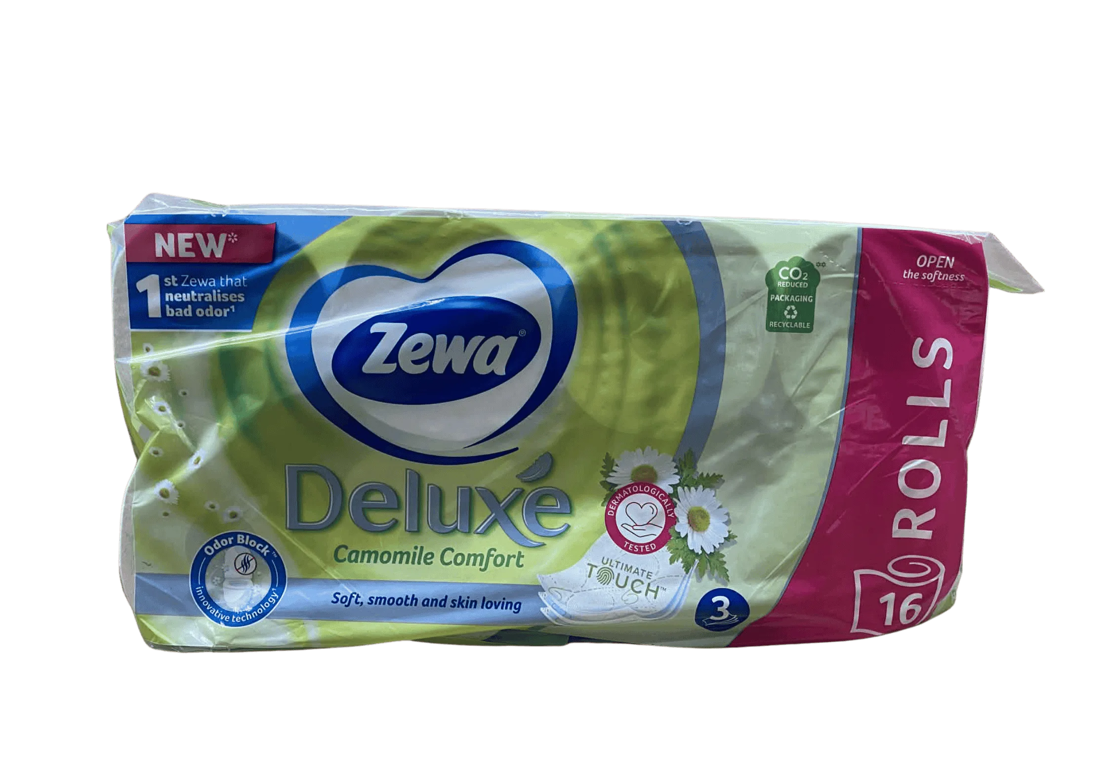 zewa deluxe wc papÍr 16 tek. 3 rÉt camomile