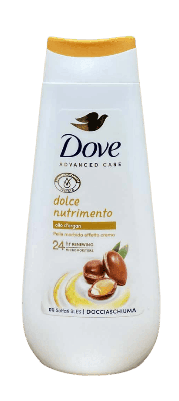 dove tusfürdő 225 ml dolce nutrimento argan oil