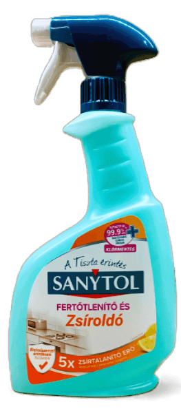 SANYTOL FERTŐTLENÍTŐ 500ML EXTRA ZSÍRTALANÍTÓ