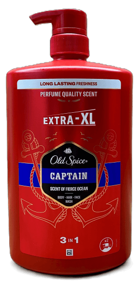 Old Spice tusfürdő pumpás 1 l Captain 3in1