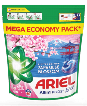 Ariel folyékony kapszula 60 mosás 60 db All in 1 Japanese Blossom