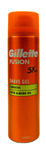 Gillette borotvagél 200 ml Fusion Sensitive with Almond Oil