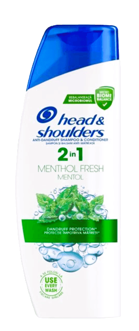 Head&Shoulders sampon 330 ml 2in1 Mentol Fresh