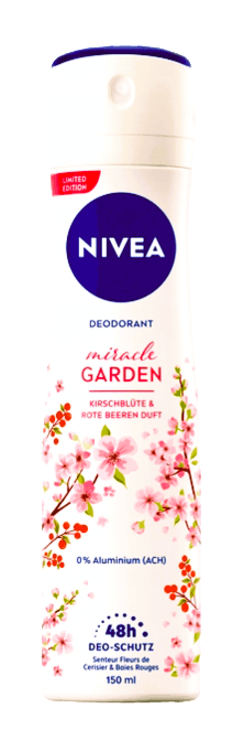 Nivea dezodor 150 ml Miracle Garden Cherry&Red Berries 0%