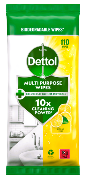 Dettol törlőkendő 110 db Citrus