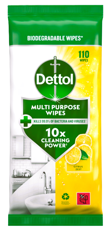 Dettol törlőkendő 110 db Citrus