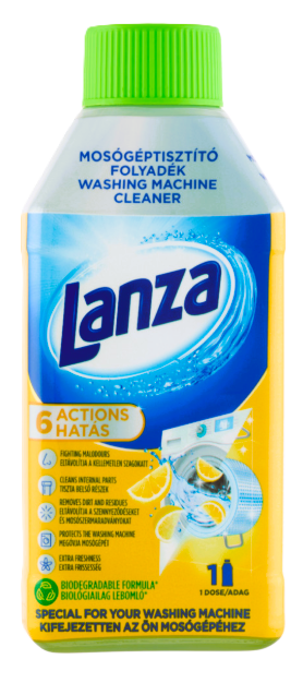 Lanza mosógép tisztító gél 250 ml Lemon