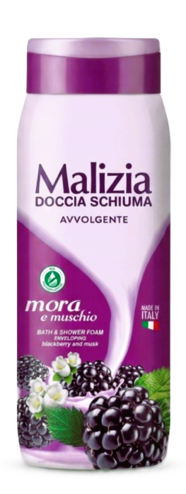 Malizia női tusfürdő 300ml Musk&Blackberry