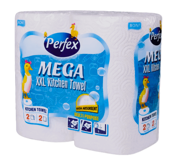 PERFEX PAPÍRTÖRLŐ 2 TEK. 2 RÉT. 85 LAP MEGA XXL