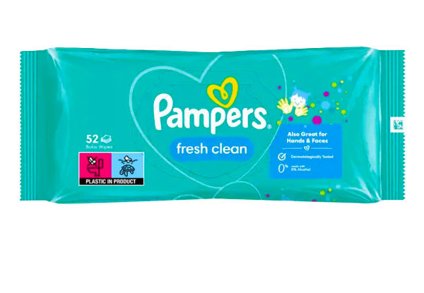 Pampers baba törlőkendő 52 db Fresh Clean